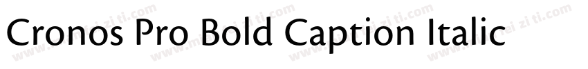 Cronos Pro Bold Caption Italic字体转换